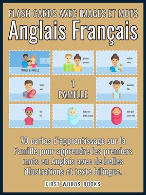 cover image of 1--Famille--Flash Cards avec Images et Mots Anglais Français